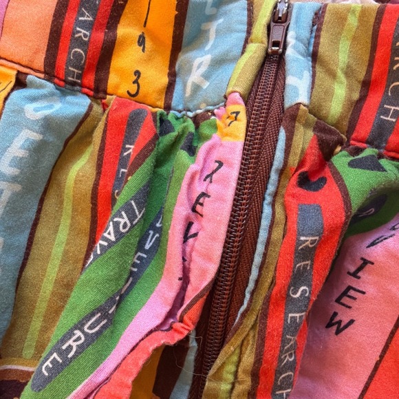 ModCloth Bookshelf Print A-line Skirt Womens 2X Retro Pockets Multicolor - Picture 10 of 10